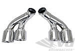 Sport Exhaust System 997.1 - Brombacher Edition - 200 Cell HF Sport Cats - Dual 3.5" (90 mm) Tips