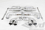 Competition Exhaust System 997.1 Turbo + 650 HP - Brombacher - Stainless Steel - Catalytic Bypass